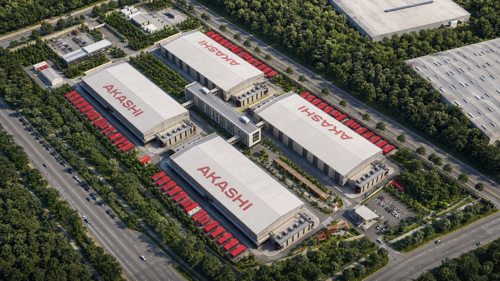 Akashi Astana campus — aerial